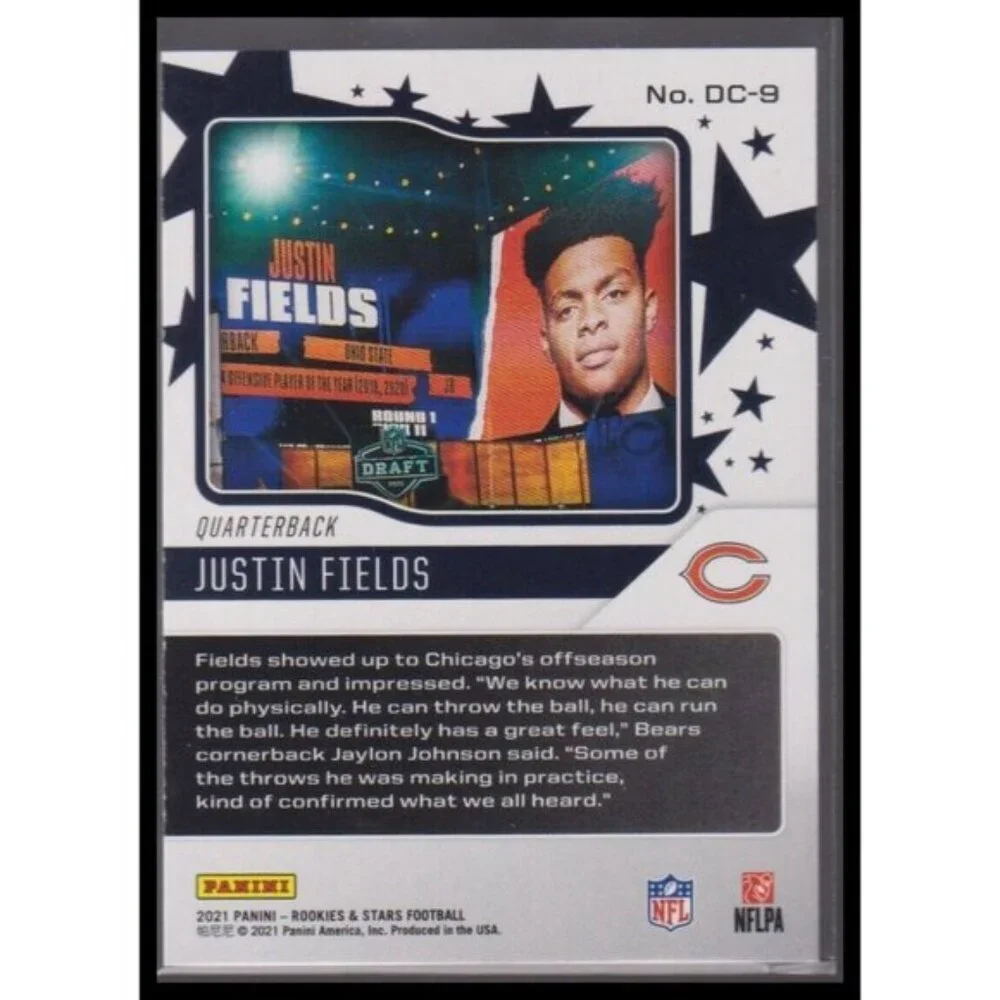 2021 Panini Rookies & Stars #DC-9 Justin Fields Draft Class Steelers